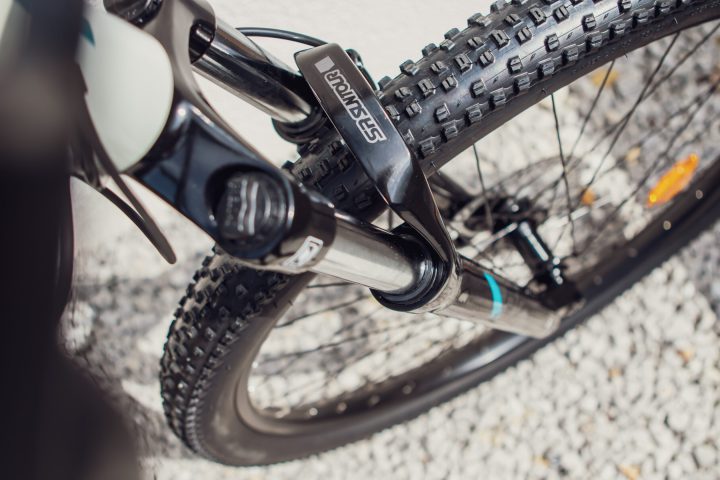 a close up of a motorcycle